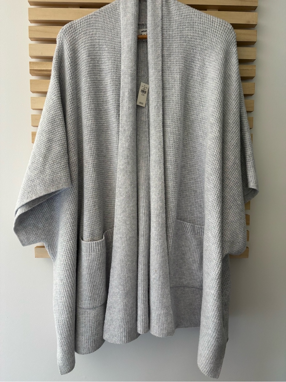 NWT Aerie Waffle Shawl Cape | Size XL